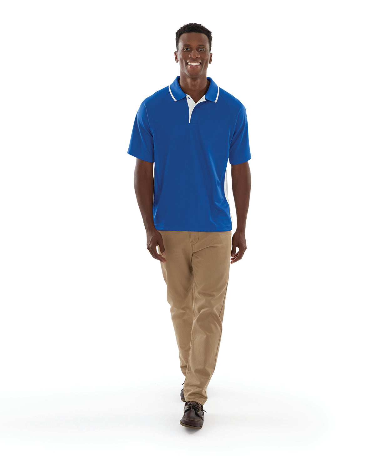 Charles River Men's Color Blocked Wicking Polo Mens Apparel Shirts & Tops