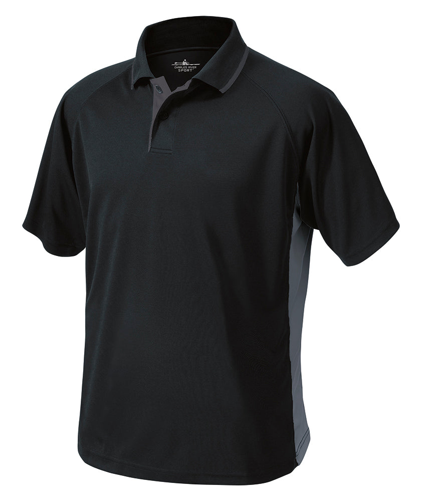 Charles River Men's Color Blocked Wicking Polo Mens Apparel Shirts & Tops
