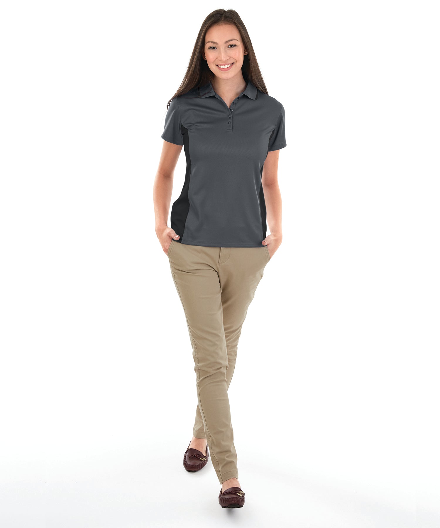 Charles River Women's Color Blocked Wicking Polo Womens Apparel Shirts & Tops