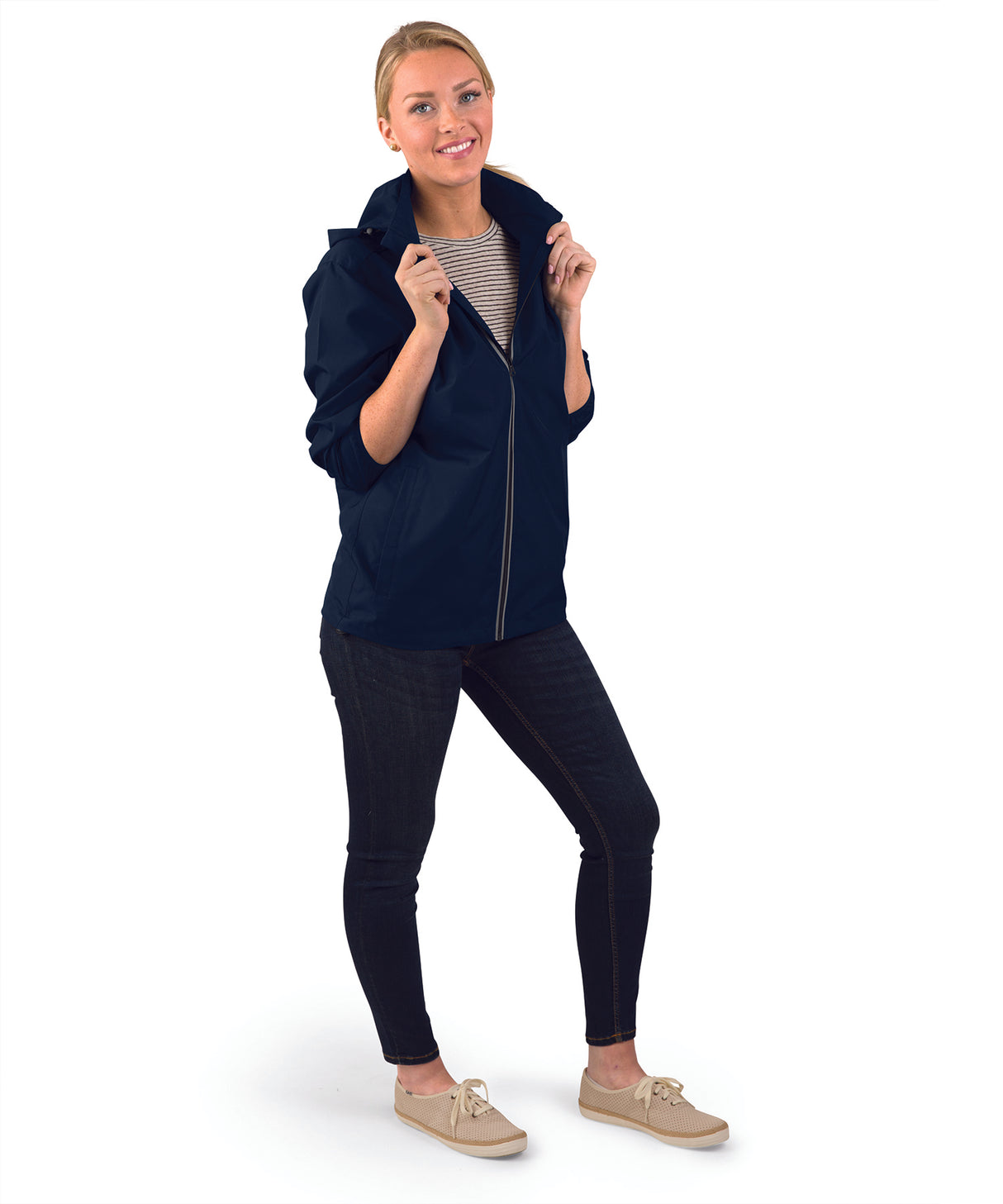 Charles River Men's Pack-N-Go Full Zip Reflective Jacket Mens Apparel Jackets & Vests