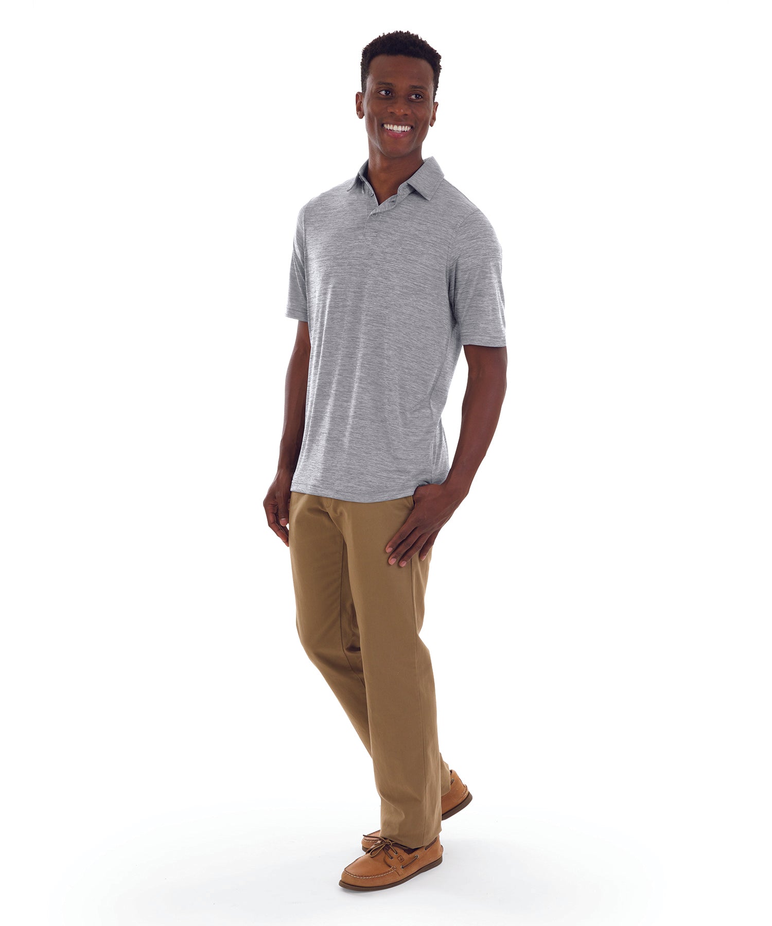 Charles River Men's Space Dye Performance Polo Mens Apparel Shirts & Tops