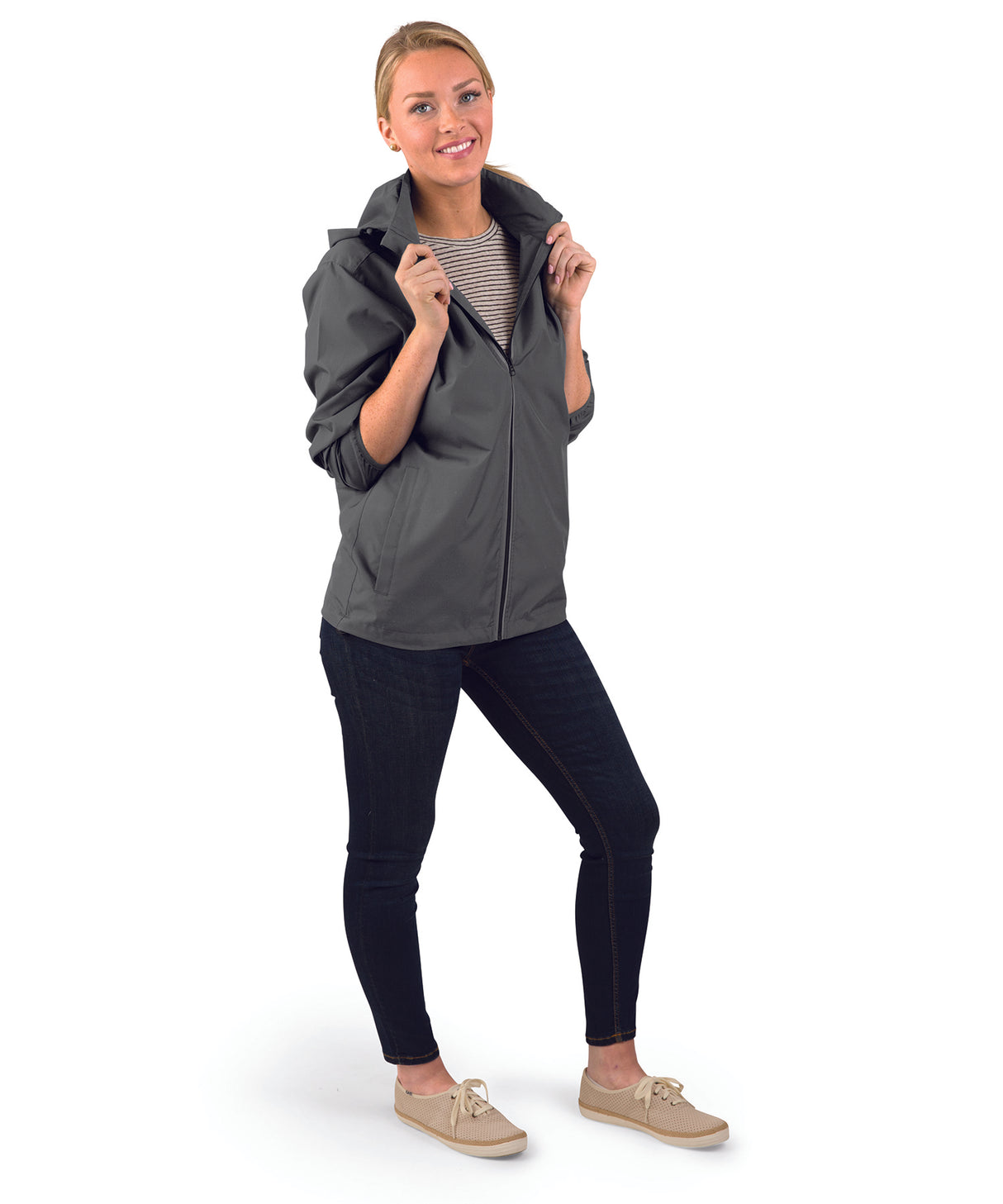 Charles River Men's Pack-N-Go Full Zip Reflective Jacket Mens Apparel Jackets & Vests