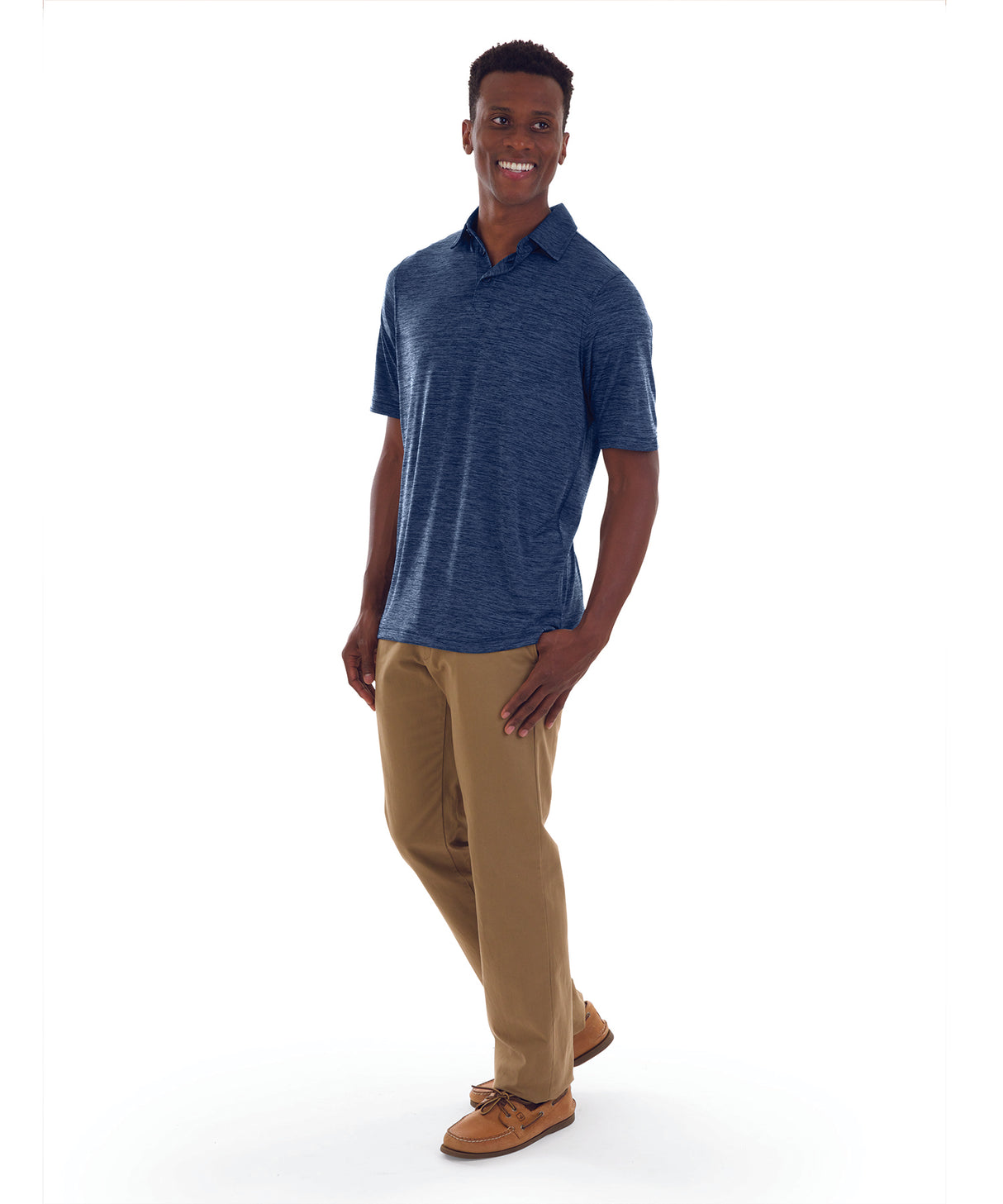 Charles River Men's Space Dye Performance Polo Mens Apparel Shirts & Tops