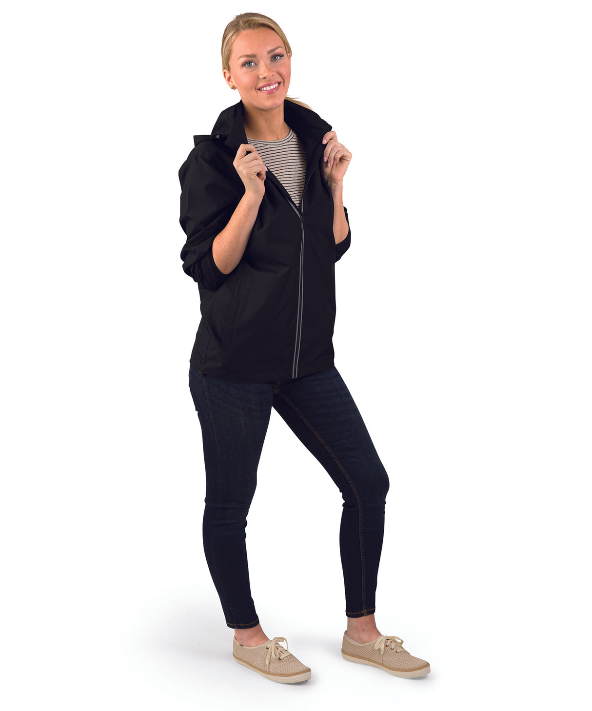 Charles River Men's Pack-N-Go Full Zip Reflective Jacket Mens Apparel Jackets & Vests