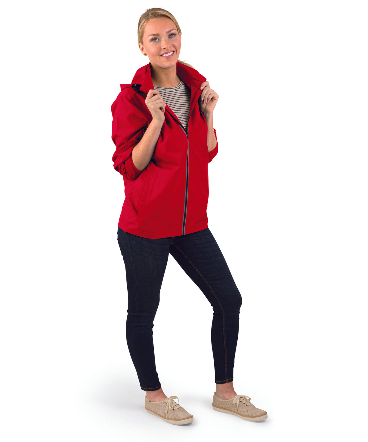 Charles River Men's Pack-N-Go Full Zip Reflective Jacket Mens Apparel Jackets & Vests