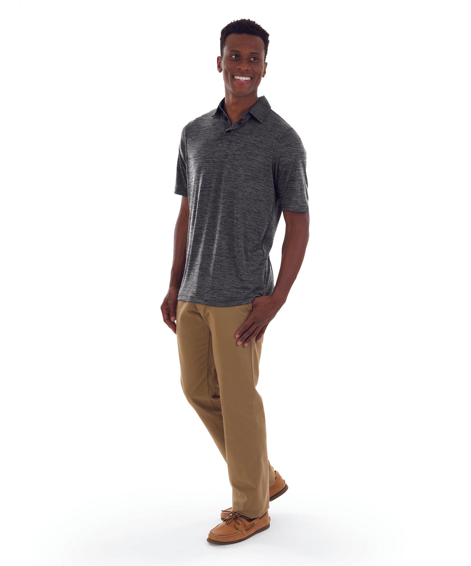 Charles River Men's Space Dye Performance Polo Mens Apparel Shirts & Tops