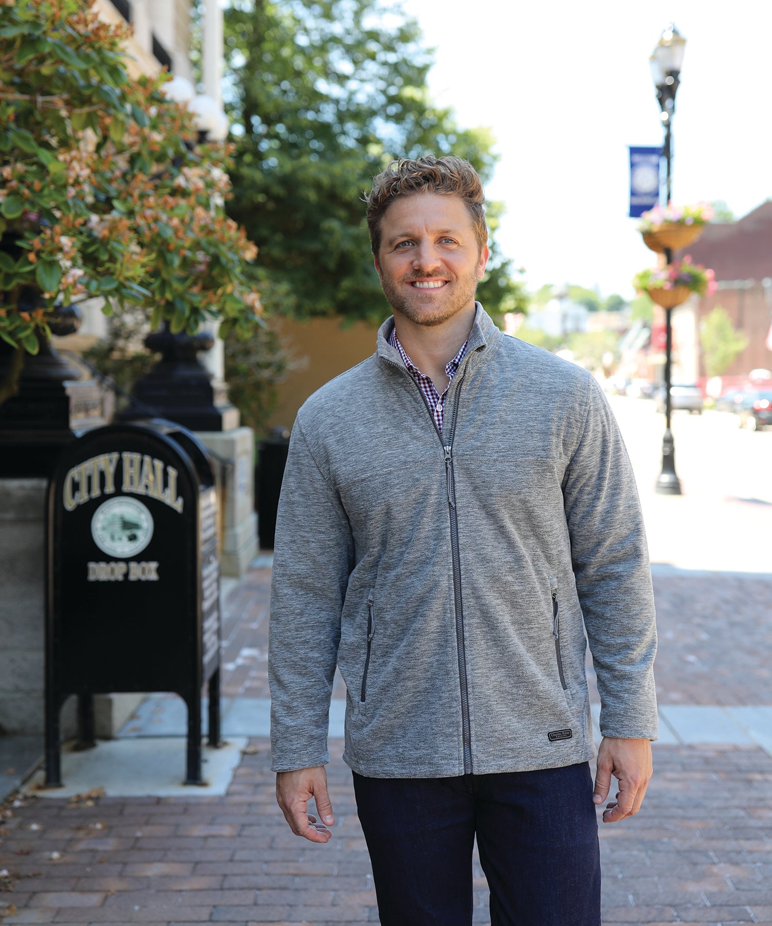 Charles River Men's Boundary Fleece Jacket Mens Apparel Sweatshirts & Fleece