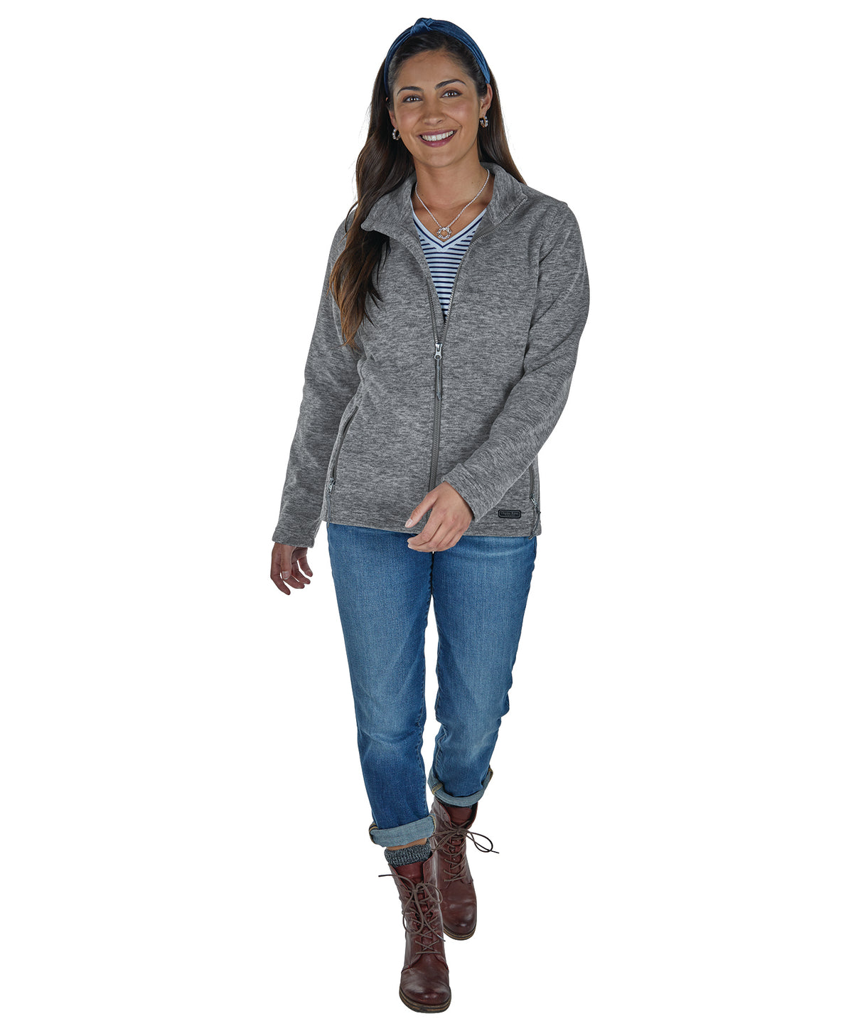 Charles River Women's Boundary Fleece Jacket Womens Apparel Sweatshirts & Fleece