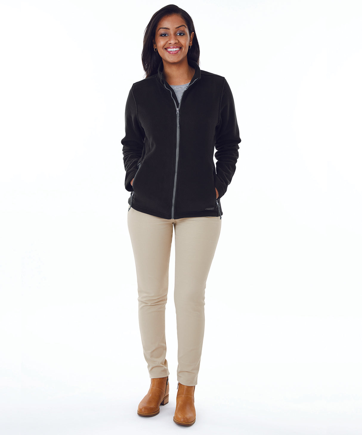 Charles River Women's Boundary Fleece Jacket Womens Apparel Sweatshirts & Fleece
