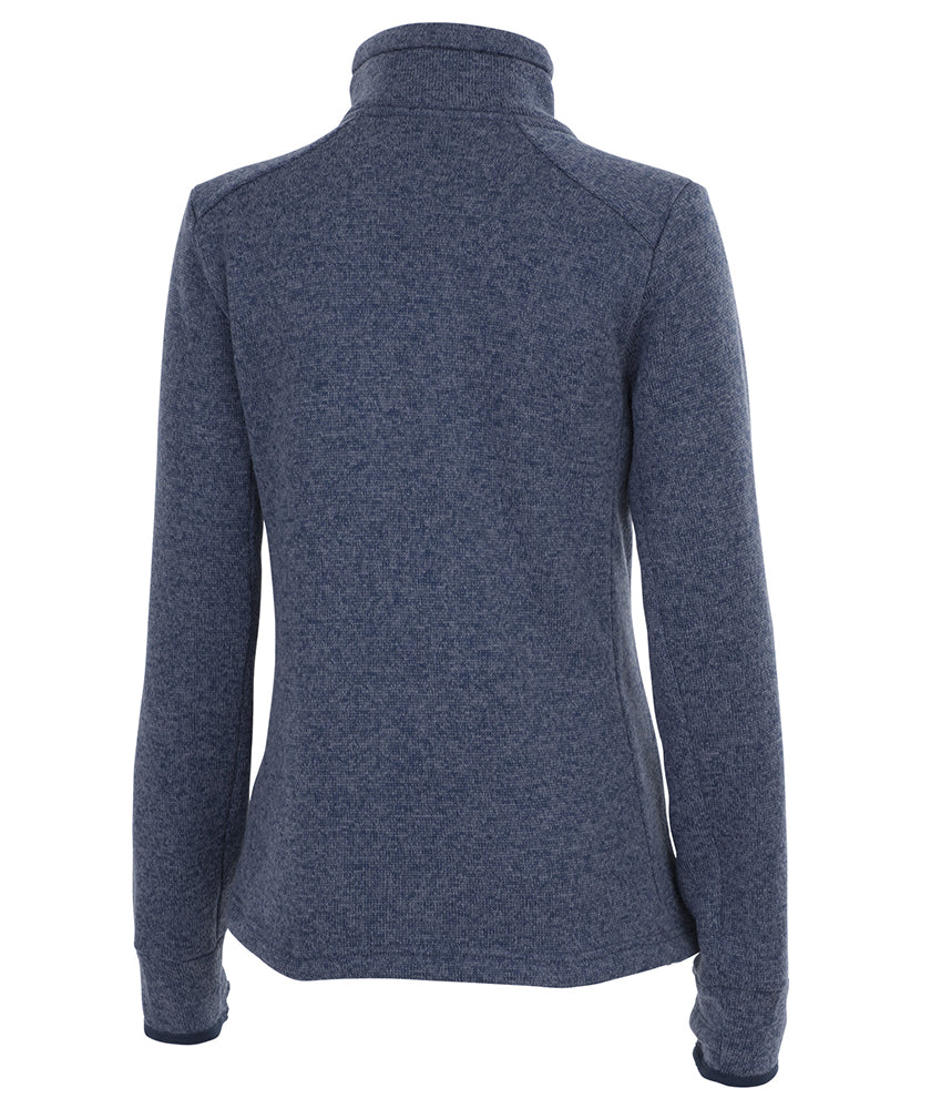 Charles River Women's Heathered Fleece Jacket Womens Apparel Sweatshirts & Fleece