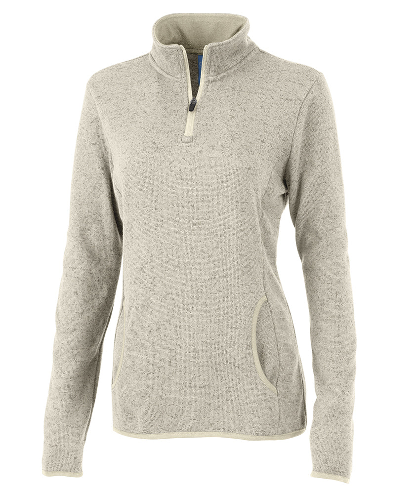 Charles River Women's Heathered Fleece Pullover Womens Apparel Sweatshirts & Fleece