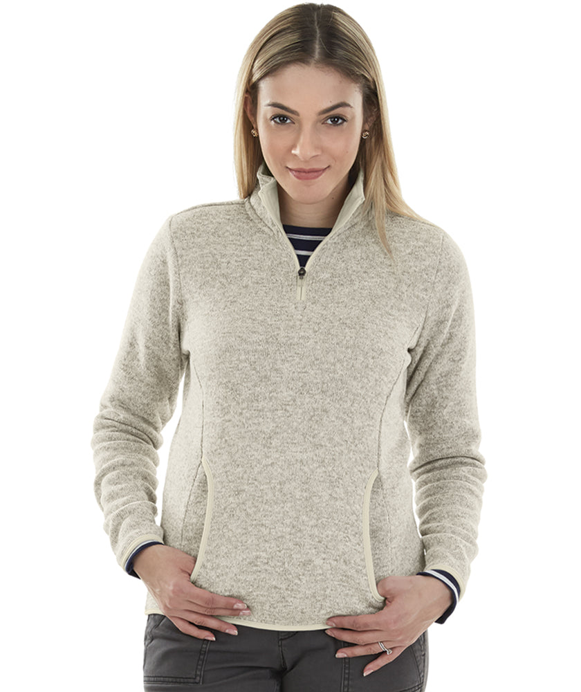 Charles River Women's Heathered Fleece Pullover Womens Apparel Sweatshirts & Fleece