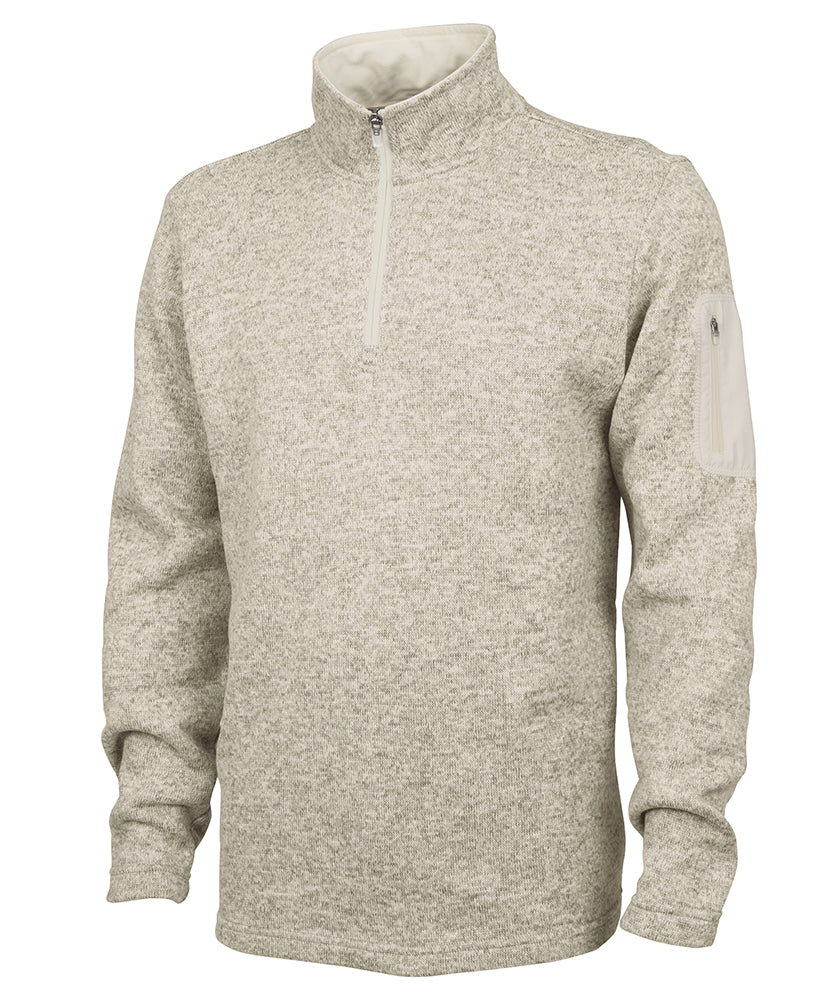 Charles River Men's Heathered Fleece Pullover Mens Apparel Sweatshirts & Fleece