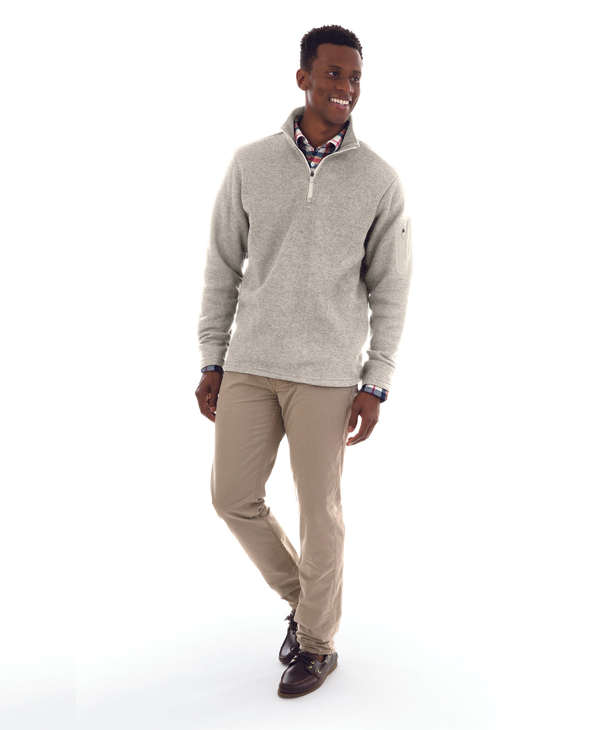 Charles River Men's Heathered Fleece Pullover Mens Apparel Sweatshirts & Fleece