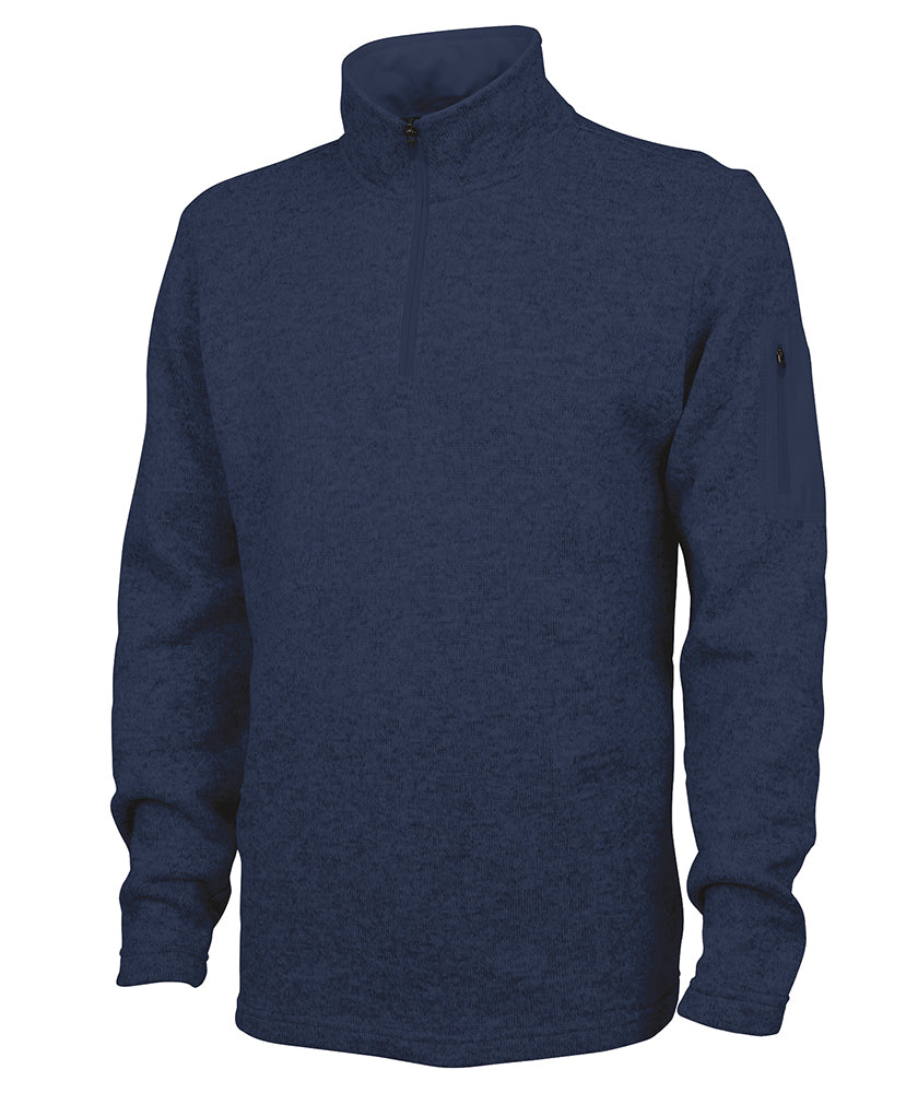 Charles River Men's Heathered Fleece Pullover Mens Apparel Sweatshirts & Fleece