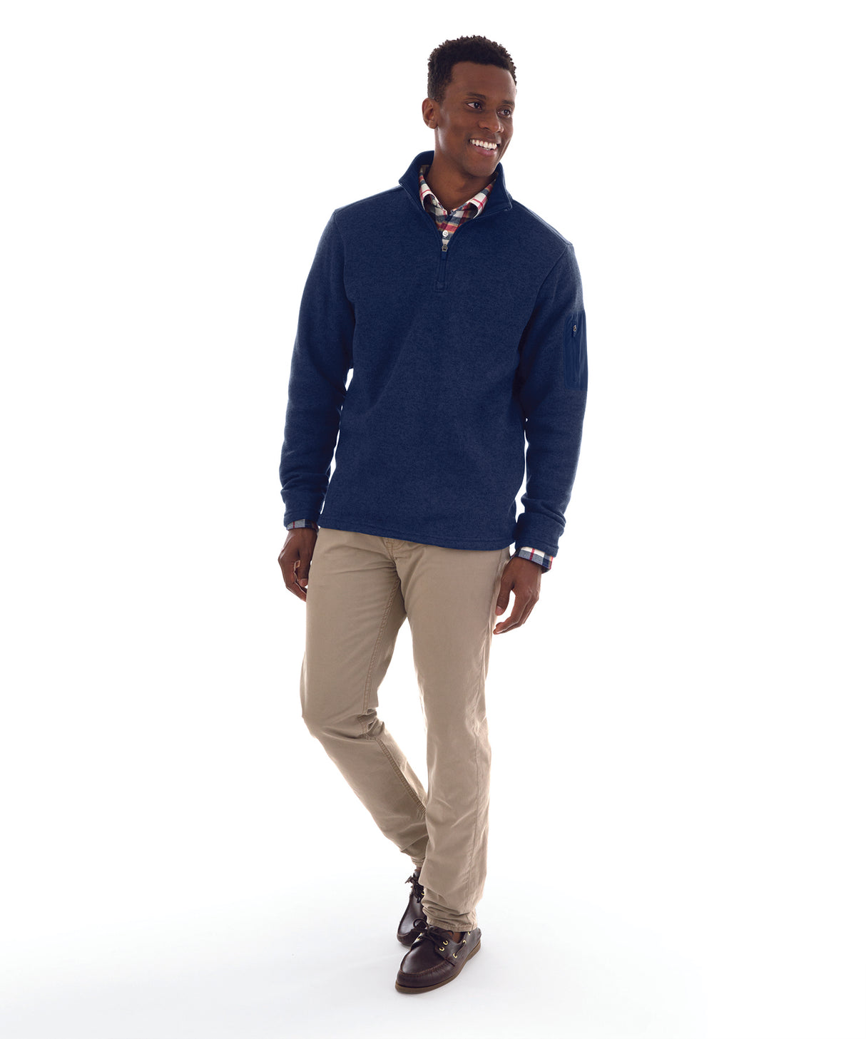 Charles River Men's Heathered Fleece Pullover Mens Apparel Sweatshirts & Fleece