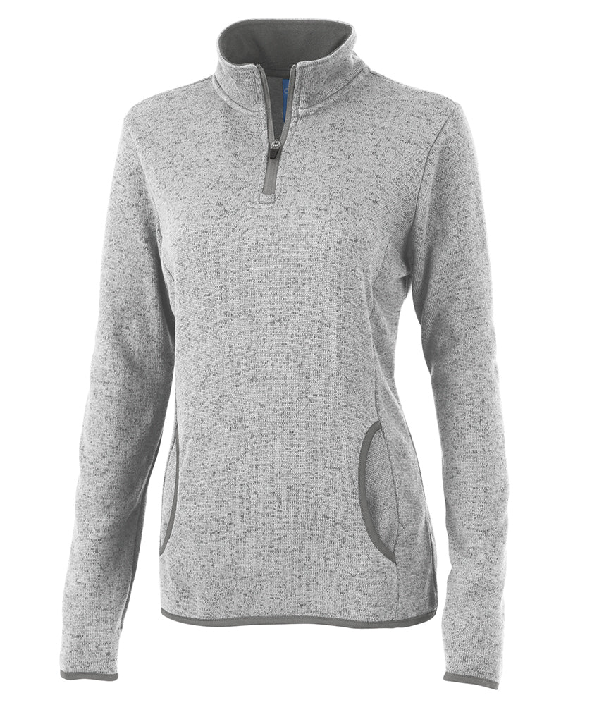 Charles River Women's Heathered Fleece Pullover Womens Apparel Sweatshirts & Fleece