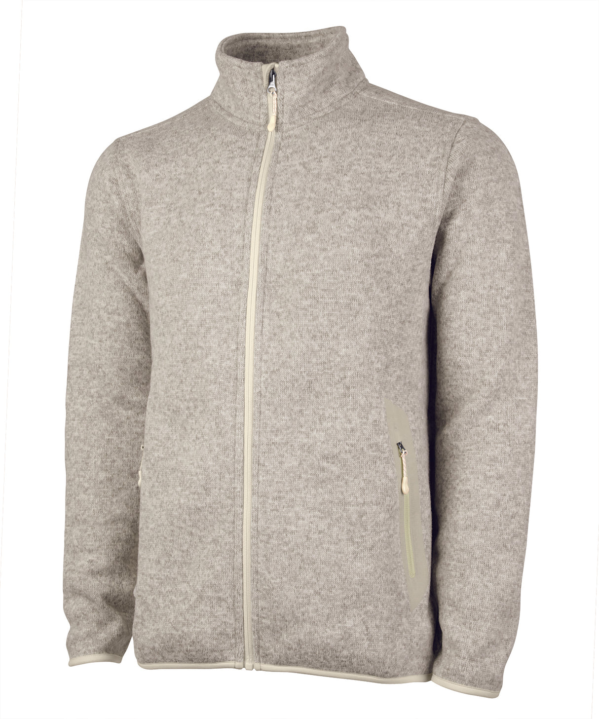 Charles River Men's Heathered Fleece Jacket Mens Apparel Sweatshirts & Fleece