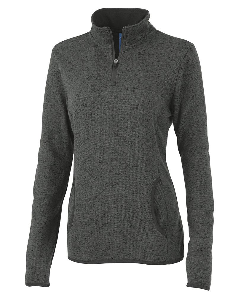 Charles River Women's Heathered Fleece Pullover Womens Apparel Sweatshirts & Fleece