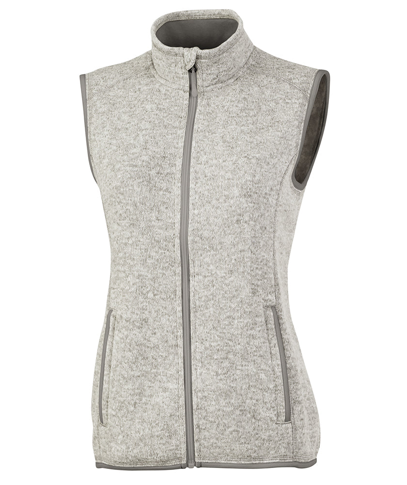Charles River Women's Pacific Heathered Vest Womens Apparel Jackets & Vests