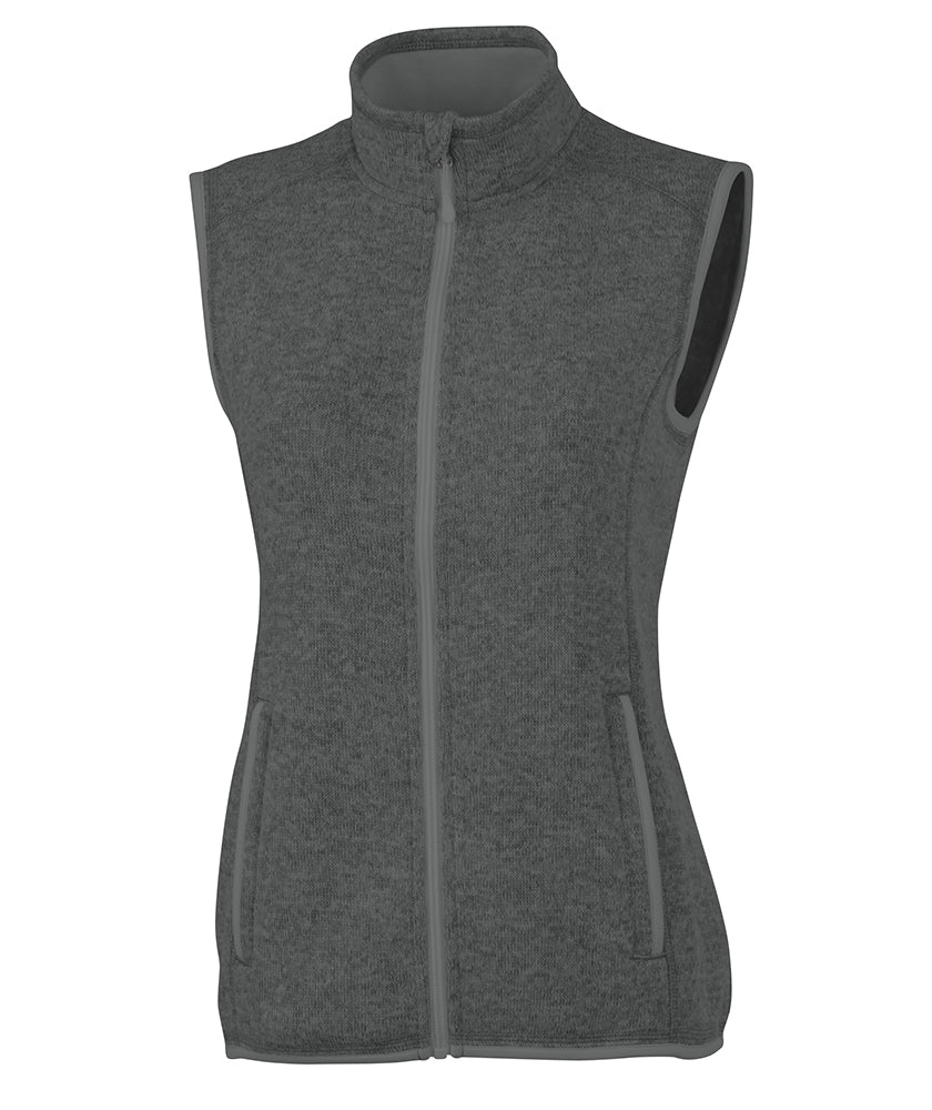 Charles River Women's Pacific Heathered Vest Womens Apparel Jackets & Vests