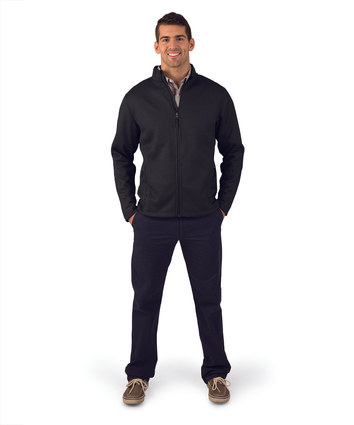 Charles River Men's Heritage Rib Knit Jacket Mens Apparel Jackets & Vests