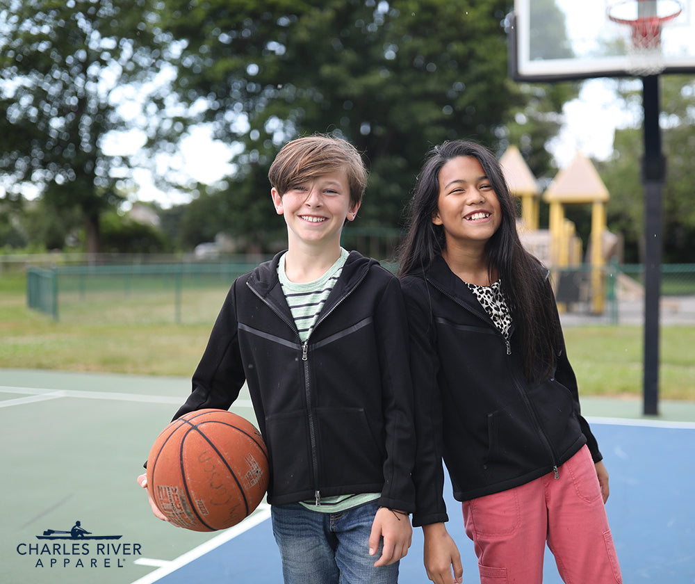 Charles River Youth Seaport Full Zip Hoodie Youth Apparel Hoodies & Sweatshirts