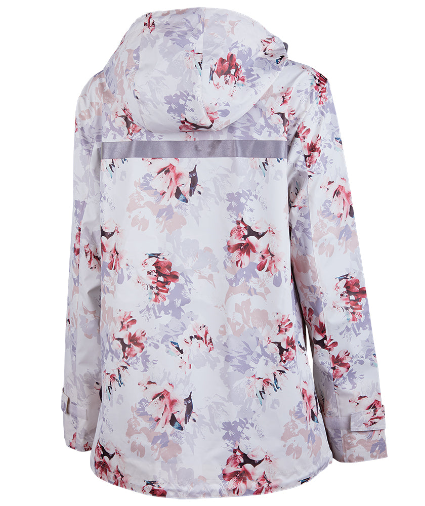 Charles River Women's New Englander Floral Printed Rain Jacket Womens Apparel Jackets & Vests