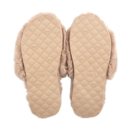 Lemon Women's Waterfront Solid Faux Fur Slide Slippers Womens Footwear Sandals & Slides