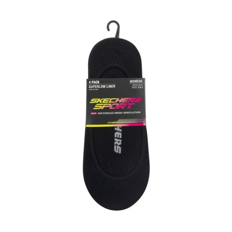 Skechers Women's 4 Pack Non Terry Microfiber Liner Unisex Accessories Socks
