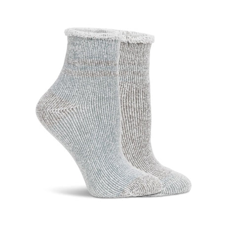 Lemon Women's 2 Pack Roll Over Cuff Anklet Socks Unisex Accessories Socks