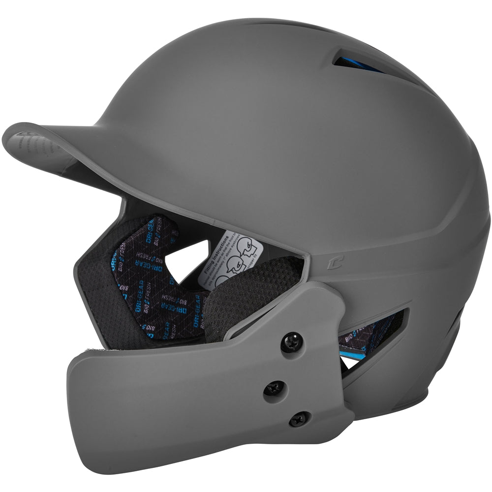 Champro Junior HX Gamer Plus Baseball Helmet with Flap Matte Finish Baseball Batting Helmets All