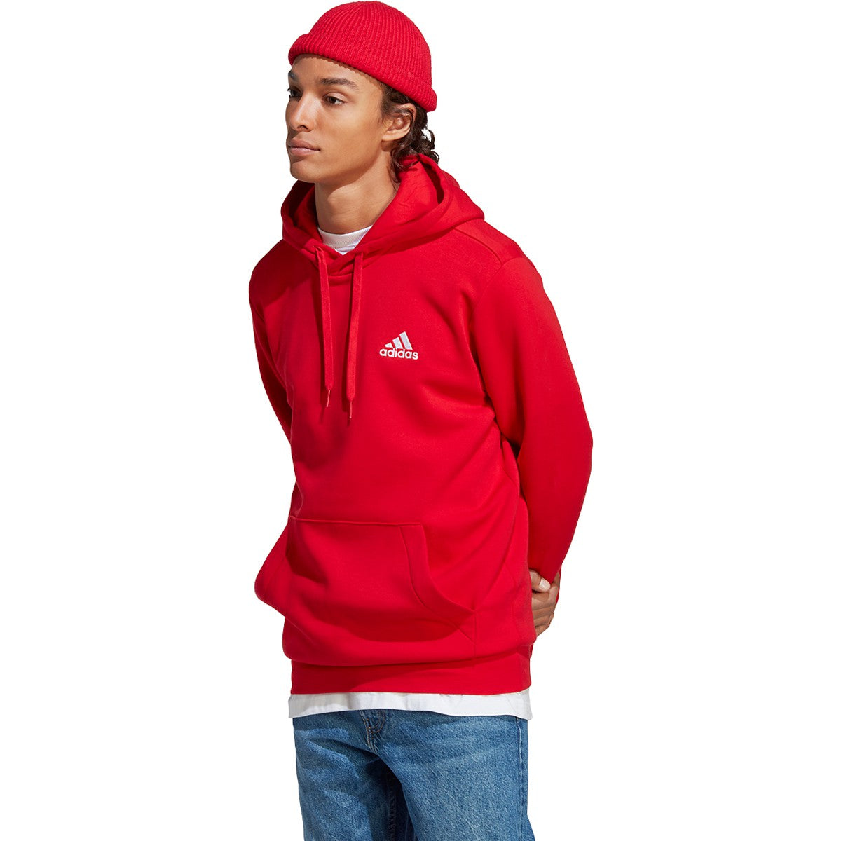 adidas Men's Essentials Fleece Hoodie Mens Apparel Sweatshirts & Fleece