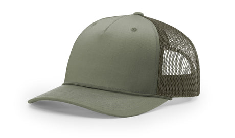 Richardson Five Panel Trucker with Rope Hat Unisex Accessories Hats & Caps