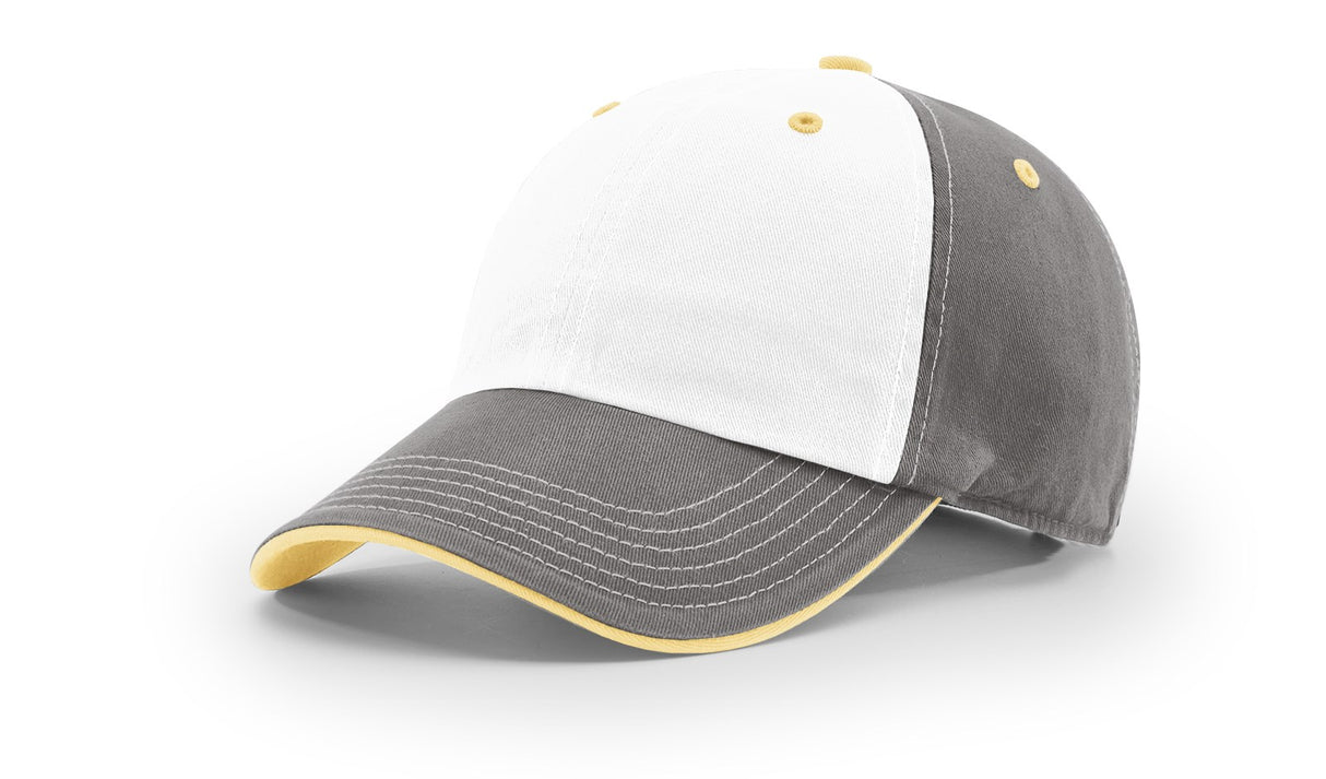 Richardson Washed Chino Charcoal Hat Unisex Accessories Hats & Caps