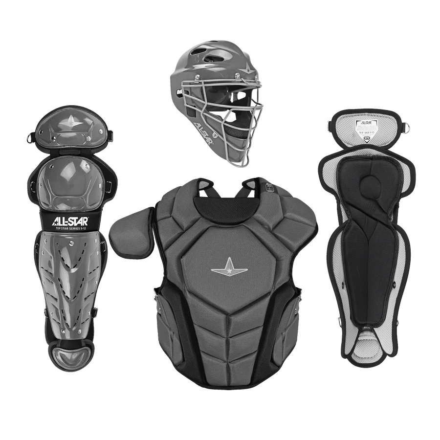 All Star Top Star Baseball Catching Kit Ages 9-12 Baseball Catcher's Protective Equipment All