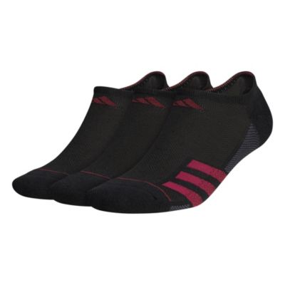 adidas Men's Superlite Stripe 3 3-Pack No Show Socks Unisex Accessories Socks