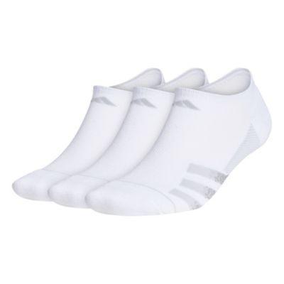 adidas Men's Superlite Stripe 3 3-Pack No Show Socks Unisex Accessories Socks
