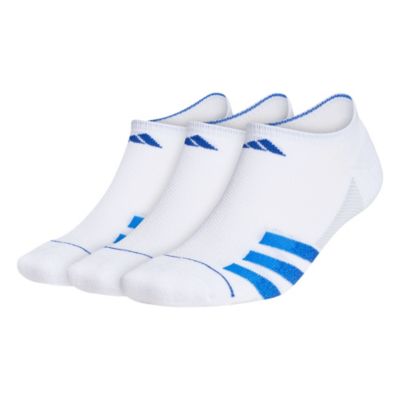 adidas Men's Superlite Stripe 3 3-Pack No Show Socks Unisex Accessories Socks