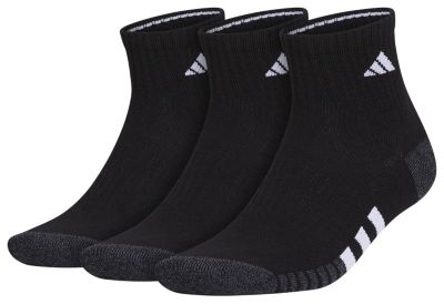 adidas Men's Cushioned 3.0 3-Pack Quarter Socks Unisex Accessories Socks