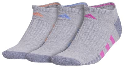 adidas Women's Cushioned 3.0 3-Pack No Show Socks Unisex Accessories Socks