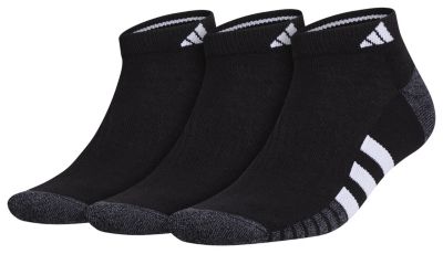 adidas Men's Cushioned 3.0 3-Pack Low Cut Socks Unisex Accessories Socks