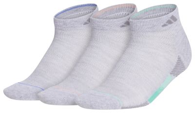 adidas Women's Superlite Stripe 3 3-Pack Low Cut Socks Unisex Accessories Socks