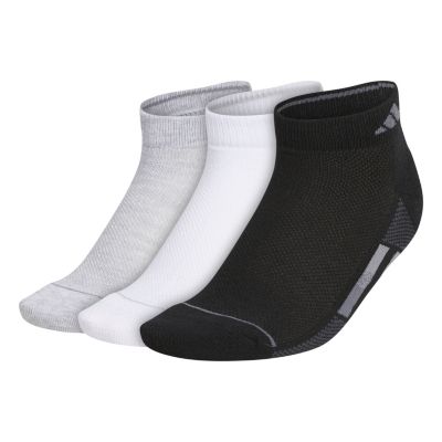 adidas Women's Superlite Stripe 3 3-Pack Low Cut Socks Unisex Accessories Socks