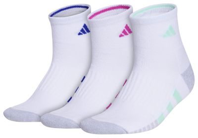 adidas Women's Cushioned 3.0 3-Pack Quarter Socks Unisex Accessories Socks