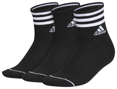 adidas Women's Cushioned 3-Stripe 3.0 3-Pack High Quarter Socks Unisex Accessories Socks