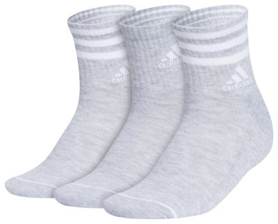 adidas Women's Cushioned 3-Stripe 3.0 3-Pack High Quarter Socks Unisex Accessories Socks