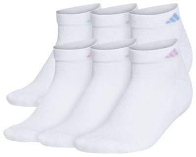 adidas Women's Athletic Cushioned Low Cut Socks 6 Pairs Unisex Accessories Socks