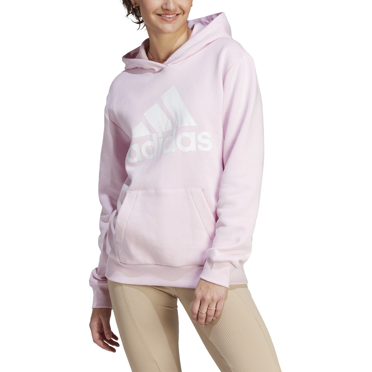adidas Women's Oversized Big Logo Hoodie Womens Apparel Sweatshirts & Fleece