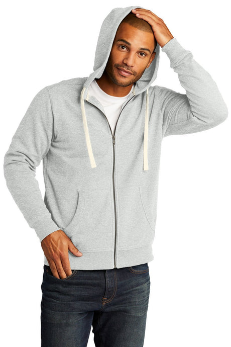 District Men's Re-Fleece Full-Zip Hoodie DT8102 Mens Apparel Sweatshirts & Fleece